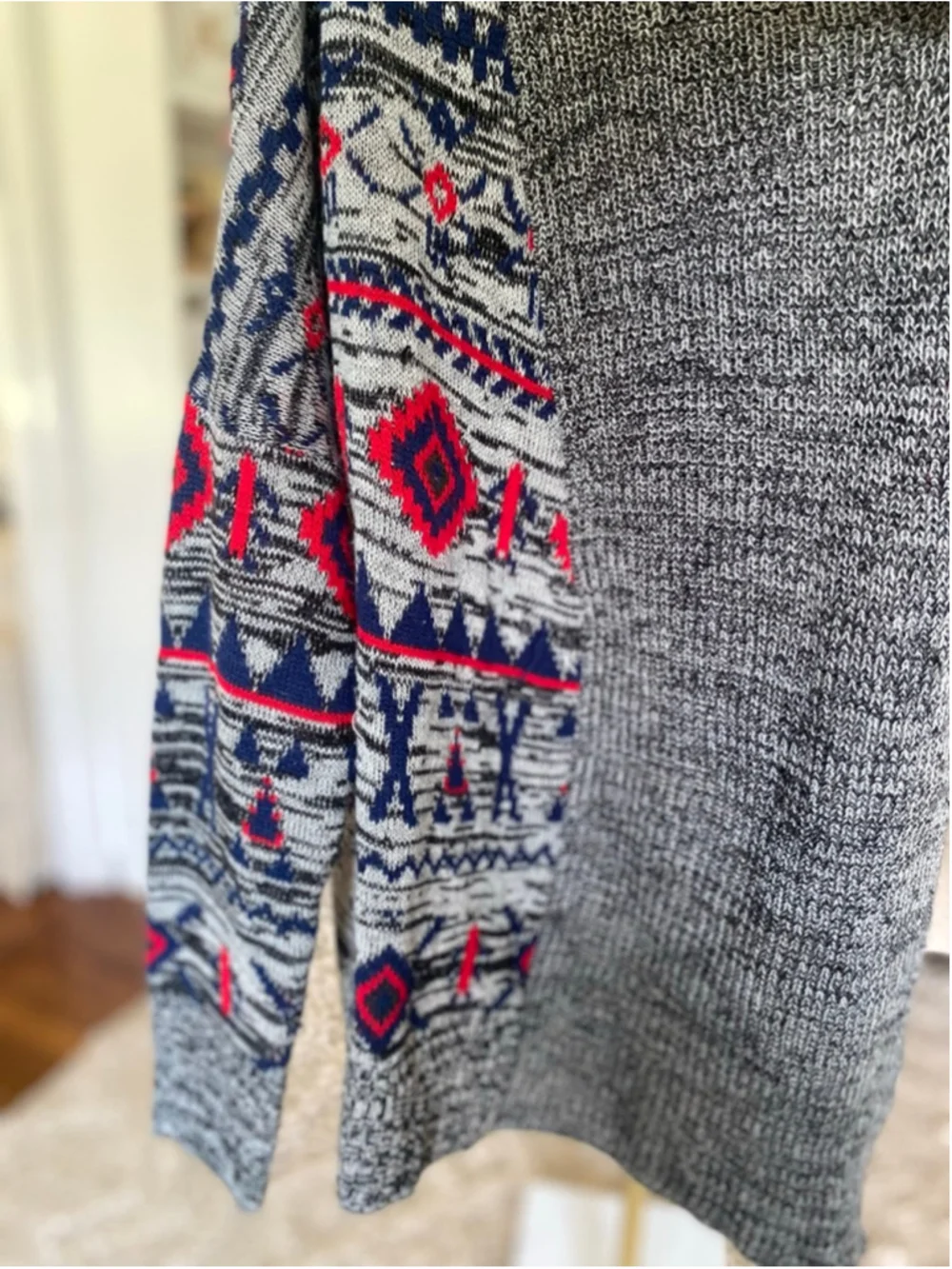 Roxy Tribal Waterfall Cardigan Southwestern S Indie Americana Aztec Boho Rustic - Picture 4 of 7